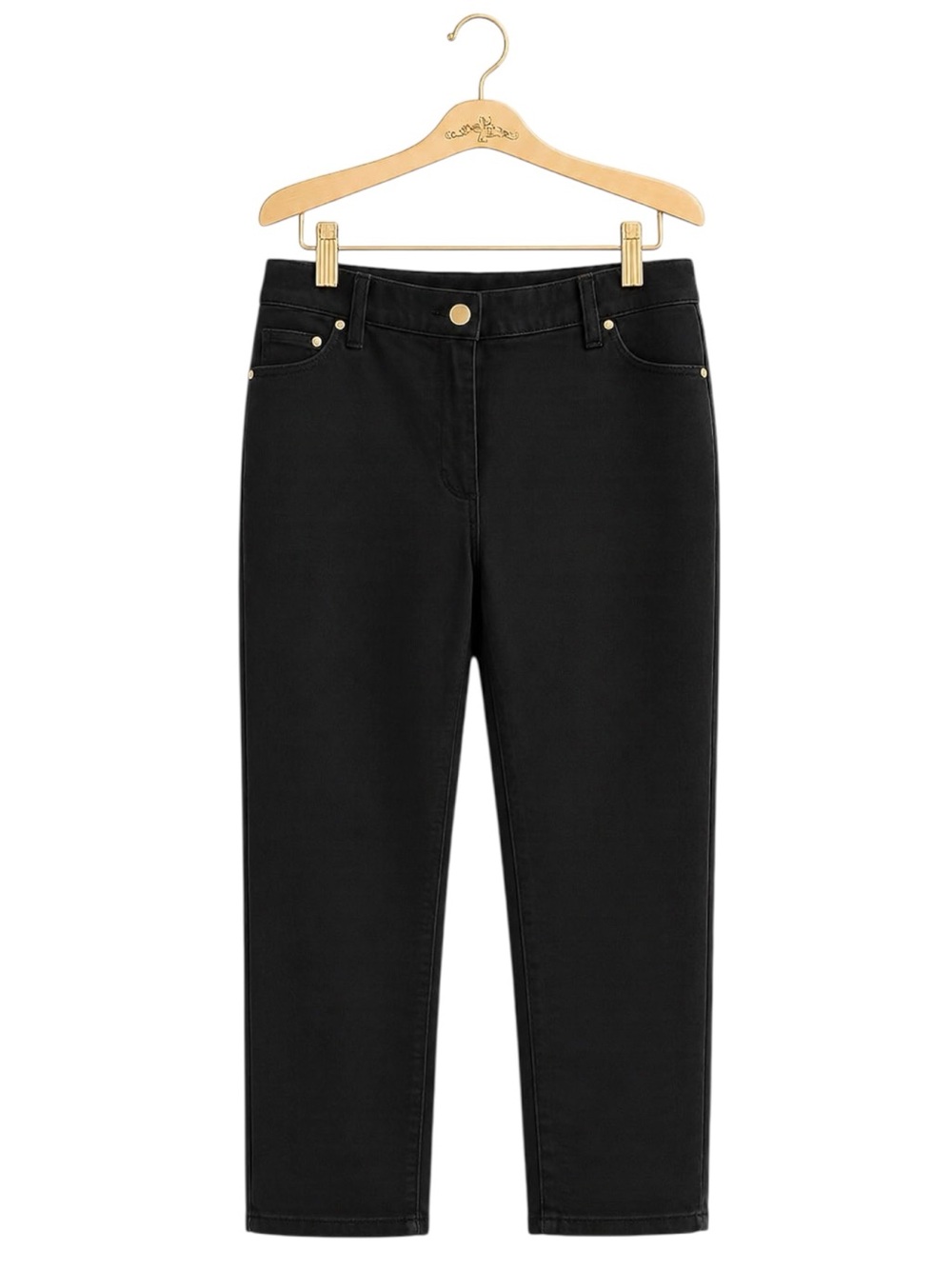 Chico’s So Slimming Cropped Black Jeans High Rise Stretch Denim Size 2.5 Short